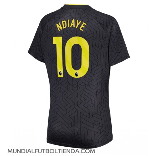 Camiseta Everton Iliman Ndiaye #10 Segunda Equipación Replica 2024-25 para mujer mangas cortas